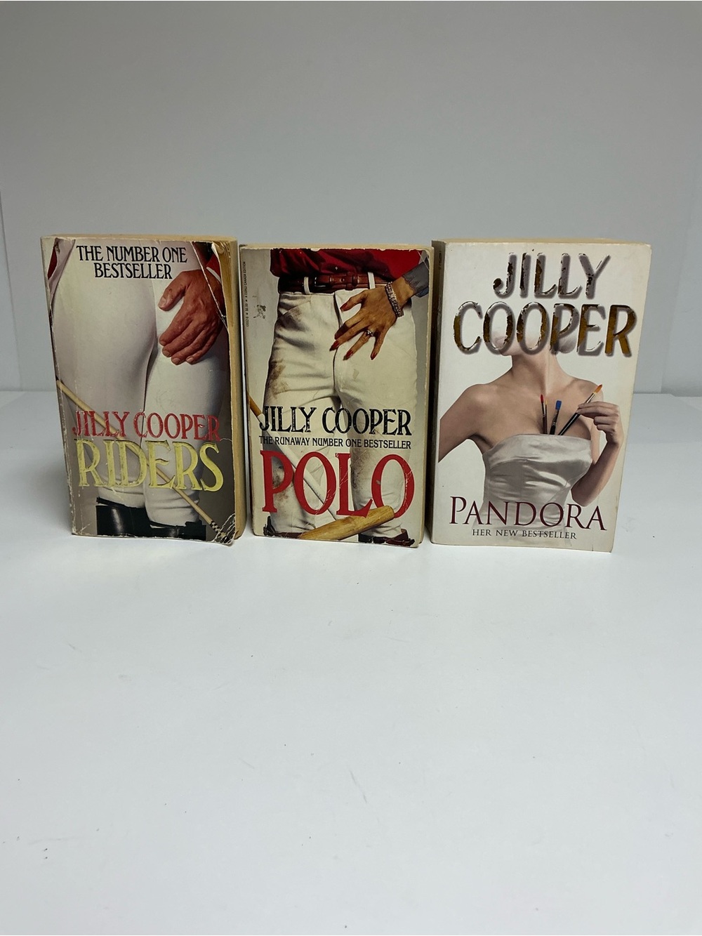 Vintage Jilly Cooper Paperback Book Lot- Riders, Polo, Pandora